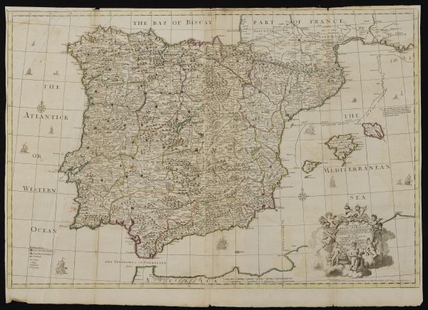 Map of Spain and Portugal, John Senex F.R.S. c.1720